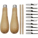2 sets outils de coupe de linol�um 5 en 1, d'outils de sculpture sur linogravure, gouge linogravure, ...