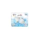 2 spot lutece led mr16 3000k 5w 400 lumens 120� blanc chaud