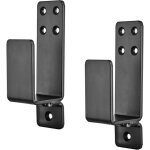 2 supports de porte barricade, supports de serrure de s�curit� en m�tal pour grange renforc�e, abri, ...