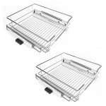 Skecten - 2 tiroirs de rangement tlscopiques - lot de 2, tiroirs coulissants cuisine, paniers coulissants ...