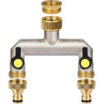 2 voies en laiton avec 1 / 2 pouce adaptateur, vanne 2 voies distributeur avec vannes � bille s�par�es, ...