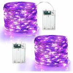 2 x 50 guirlande led lumineuse � pile mini guirlande led 5m int�rieur et ext�rieur d�coration lumi�re ...