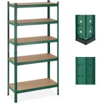 2 x �tag�res lourdes, 5 niveaux, h x l x p 180 x 90 x 40 cm, capacit� 875 kg, m�tal, rangement pour cave ...