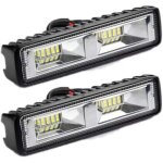 2 x phare de travail led 12v 24v feu de travail 16 led 48w, lumi�res de travail hors route profondeur ...