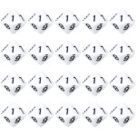 20 d�s � 10 faces en plastique blanc pour jeux de soci�t�, d�coration de f�te et accessoire de table
