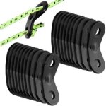 20 crochets de tension en alliage d'aluminium pour cordes de camping, ajusteurs de corde durables et ...