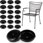 20 embouts ronds en plastique pour pieds de meubles de jardin en fer forg�, pour tables et chaises en ...