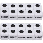 20 d�s de jeu polyvalents 6 faces l�gers et imperm�ables pour jeux de soci�t�, poker, strat�gie