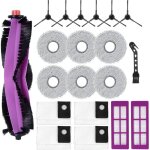 20 kit d'accessoires pour eureka j15 ultra robot aspirateur accessoires, 1 brosse principale, 6 chiffons, ...