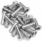 20 pcs manchons de protection en acier inoxydable pour garde - corps de c�ble 3 / 16 pouce poteaux en ...