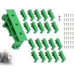 20 pi�ces (10 jeux) kit d'adaptateurs pour rail din, support de montage de circuit imprim�, adaptateur ...