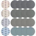 20 pi�ces 150mm papier de verre sec � l'eau, abrasif rond grain 1500 / 2000 / 3000 / 5000 papier a poncer ...