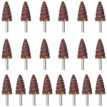 20 pi�ces 20�40mm roues � lamelles coniques roues � lamelles pour outils rotatifs avec tige de 6mm