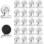 20 pi�ces agrafes magn�tiques en m�tal, pinces aimant frigo, clips magn�tiques pour accrocher divers ...