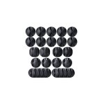 20 pi�ces cable clips support de c�ble, ensemble d'organisateur de c�bles de gestion de c�bles polyvalent ...