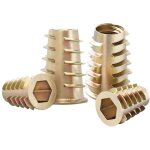 [jamais utilis�]20 pi�ces �crou hexagonal filet� en, m4 x 15mm filet�s � t�te plate, �crous � insert ...