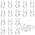 20 pi�ces protection poignee porte, butee de porte murale, butoir porte mural transparent, pvc stop porte ...