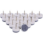 20 pi�ces prot�ge - sol en feutre 20mm pour meubles, patins pour chaises et tables (blanc)