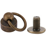 20 pi�ces rivets en bronze 8mm pour sac � main, t�l�phone, bracelet - fixations diy maroquinerie