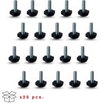 20 pieds r�glables avec base hexagonale en pe �17 mm avec tige fixe m6x17mm ? id�al pour maison, bureau ...