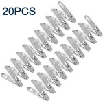 20 pinces � linge en acier inoxydable pour chaussettes et sous - v�tements, support pour s�choir