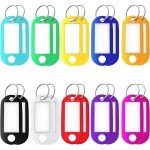 20 porte cl�s inscriptibles porte clef couleur porte etiquette manuscrits �tiquettes d'identification ...