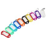 20 porte clef etiquette en plastique 10 couleurs, �tiquettes inscriptibles pour cl�s de maison, �tiquettes ...
