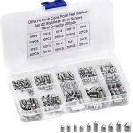 200 pices vis sans tte vis sans tte hexagonale m3 m4 m5 m6 m8 allen vis pointeau en acier inoxydable ...