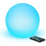 Vurahome - 20cm lumineuse boule led sph�re lampe avec t�l�commande et 16 rgb couleurs dimmables, changement ...
