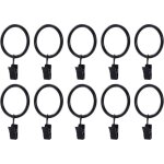 20pcs noir anneaux de rideaux avec pinces metal rideau clips crochet?4. 0mm�45mm