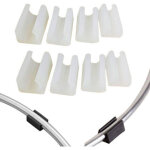 20pcs patin pied chaise tube rond embout tube 14 mm pied table fauteuil tampon meuble forme u plastique ...