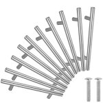 Promotion 20pcs poign�e b�ton de porte t - bar cuisine porte meuble poign�es acier inoxydable - entraxe ...
