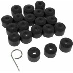 20pcs pour vw golf cache boulon jantes voiture ecrou de roue bouchon noir, trimec