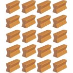 20x ferrure d'assemblage universelle pour meubles socles plinthes huisseries en plastique marron finition ...