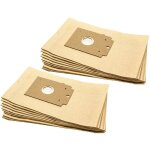 20x sacs compatible avec bosch bsn 0000 - 9999 big bag 3l aspirateur - papier, 28cm x 17cm, couleur sable ...