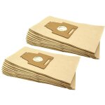 20x sacs compatible avec bosch ergomaxx pro hygienic, professional pro parquet hepa aspirateur - papier, ...