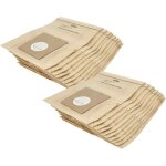 20x sacs compatible avec bosch sherpa, pro parquet, pro hygiene dymo, solida aspirateur - 24, 5cm x 18cm ...