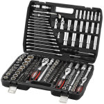 216 pi�ces caisse � outils compl�te en coffret douille et accessoires en 1 / 4', 3 / 8' et 1 / 2' , outillage ...