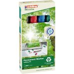 22 ecoline 4 - 22 - 4 marqueur permanent noir, bleu, rouge, vert r�siste � l'eau: oui w698832 - edding ...