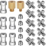 22 pcs vis adaptateur cam�ra, vis 1 / 4 � 3 / 8 tr�pied vis � filetage adaptateur pour flashs convertisseur ...