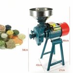 220v bl� riz meuleuse �lectrique 2. 2kw moulin � c�r�ales + 1x entonnoir
