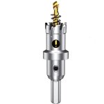 22mm scie � cloche en carbure de tungst�ne, tct foret de scie tr�pan avec 1 forets pilote plaqu�s titane ...
