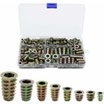230 pi�ces alliage de zinc insert filet� hexagonale �crous inserts filet� insert �crous filetage ext�rieur ...