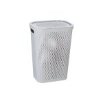 231008 - panier à linge infinity, 59 l, avec poignées, couleur gris et pois - curver 231008 - panier à linge infinity, 59 l, avec poignées, couleur gris et pois - curver