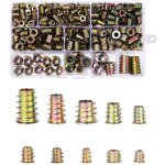 236 pcs insert filet� bois de zinc m4 m5 m6 m8 m10, �crous � visser douille, �crous hexagonaux alliage, ...