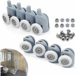 Fontainebleau - 23mm roulette porte coulissante, 8 pcs galet porte rouleau roulette roue pour cabine ...
