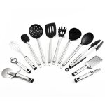 23pcs poign�e en acier silicone casserole antiadh�sive cuill�re ustensiles ustensiles de cuisine ustensiles ...