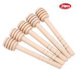 24 b�tonnets en bois pour miel, confiture et sirop - accessoire de cuisine pour dripping et m�lange (10cm) ...