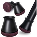 24 embouts de pieds de chaise, anti - bruit, anti - rayures et r�sistants � l'usure, petite taille, noirs ...