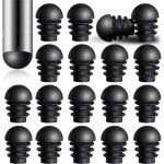 (24 pi�ces) bouchons d'extr�mit� ronds avec inserts de tube en plastique de diam�tre ext�rieur de 15. ...